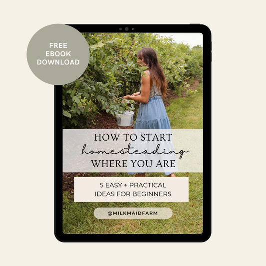 FREE EBOOK: 5 Ways To Start Homesteading